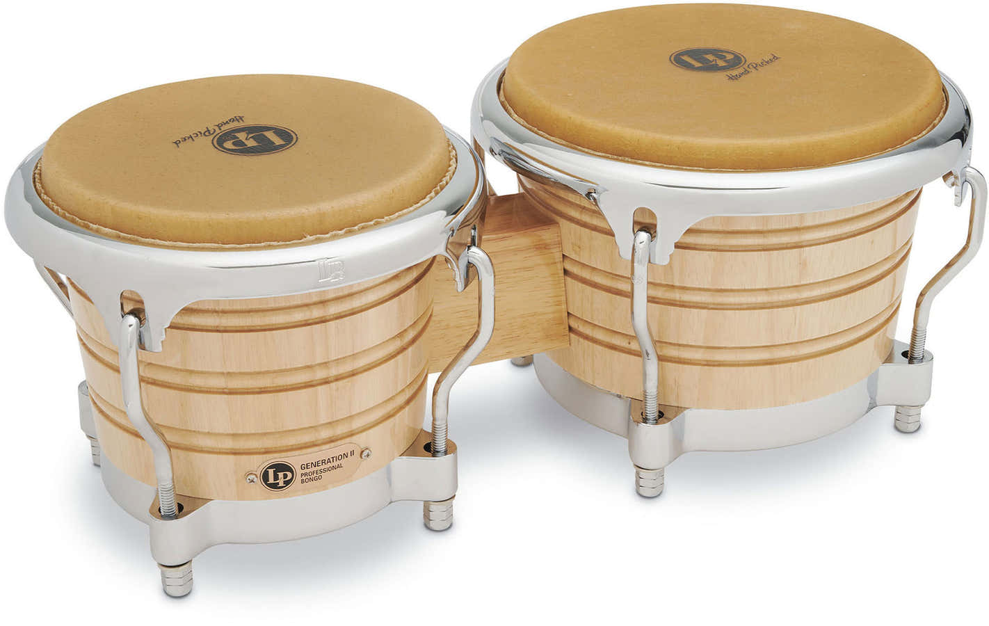 LP201AX-2 - BONGOS GENERATION II - NATURAL - (CHROME HARDWARE)