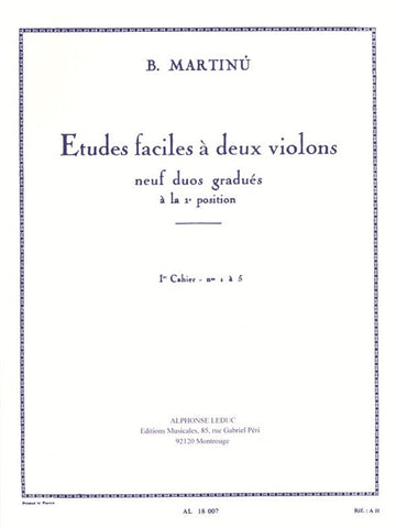 Etudes Faciles A Deux Violins Vol.1