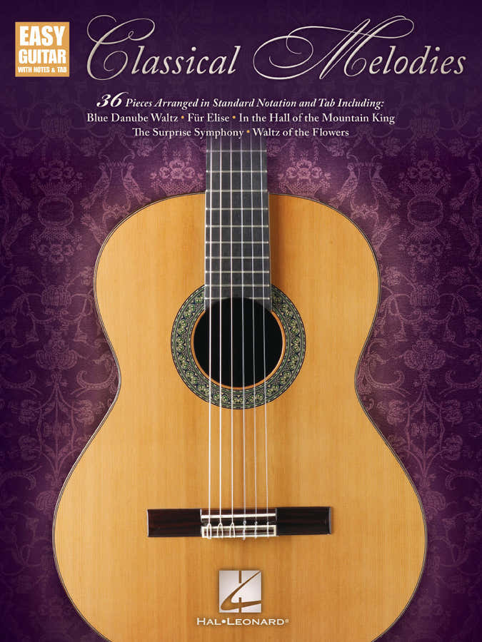 Classical Melodies: Easy Guitar With Notes & Tab - Version anglaise