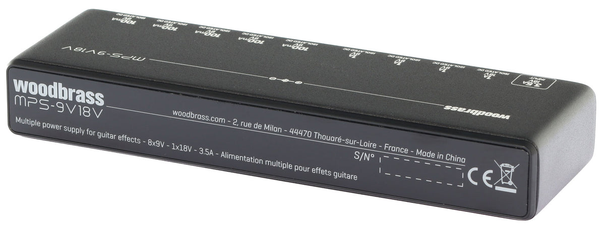 MPS-9V18V, Fonte De Alimentação Slim Para 9 Pedais