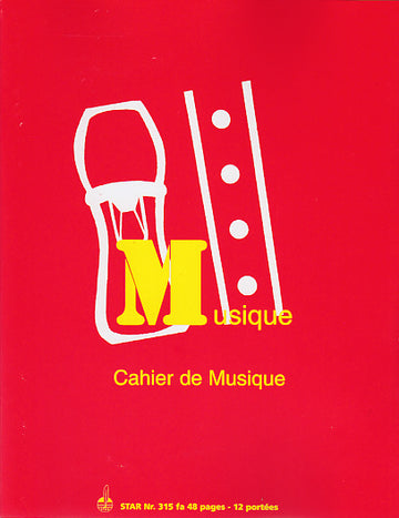 Caderno de Música 12 Pautas
