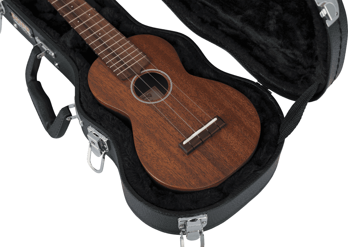 Estojo de madeira para ukulele soprano - GWE