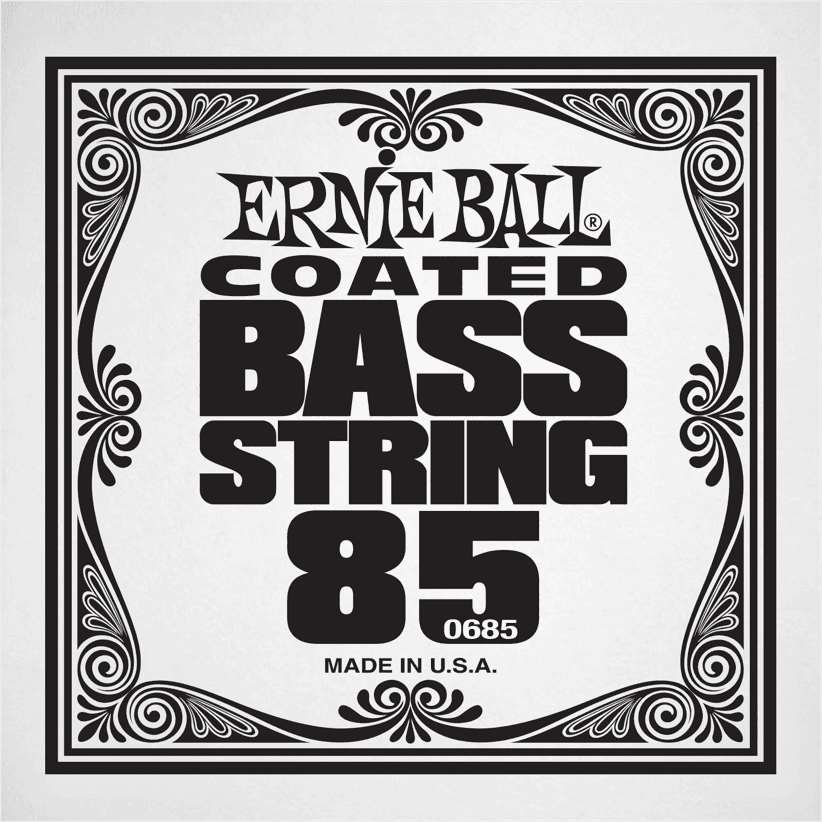 Ernie Ball .085 COATED NICKEL WOUND ELECTRIC BASS STRING SINGLE