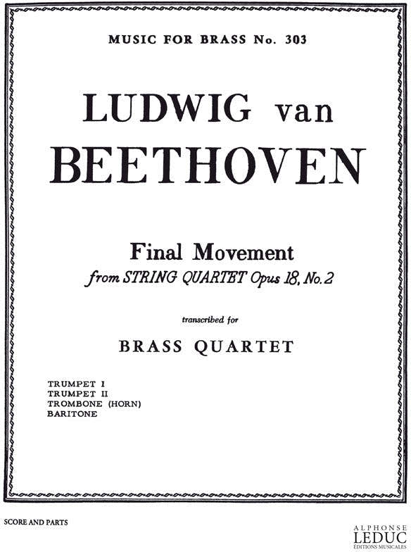 String Quartet Op.18 No.2 In G - Final Movement