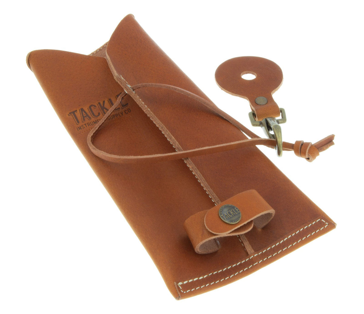 TACKLE INSTRUMENT LEATHER HAT HOOK STICK HOLDER SADDLE TAN