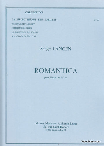 LANCEN S. - ROMANTICA - BASSON ET PIANO