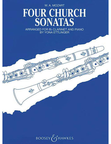 MOZART W.A. - FOUR CHURCH SONATAS KV 67 68 244 336 - CLARINET AND PIANO