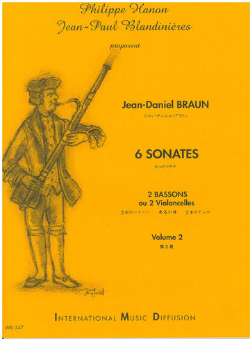Braun - 6 Sonates Vol 2 - 2 Bassons Ou 2 Cellos