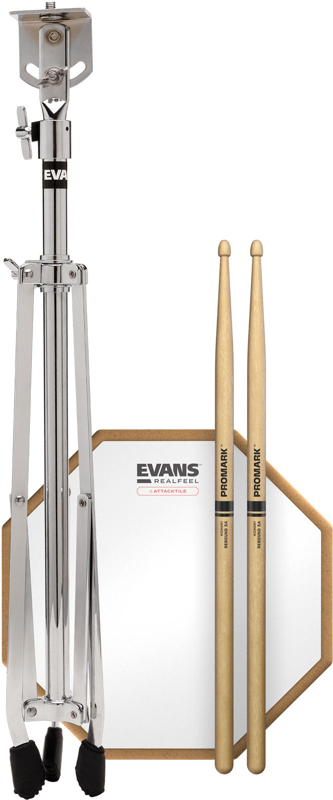 RealFeel EVANS Attacktile Mountable Drum Pad Scholastic Pack 10"