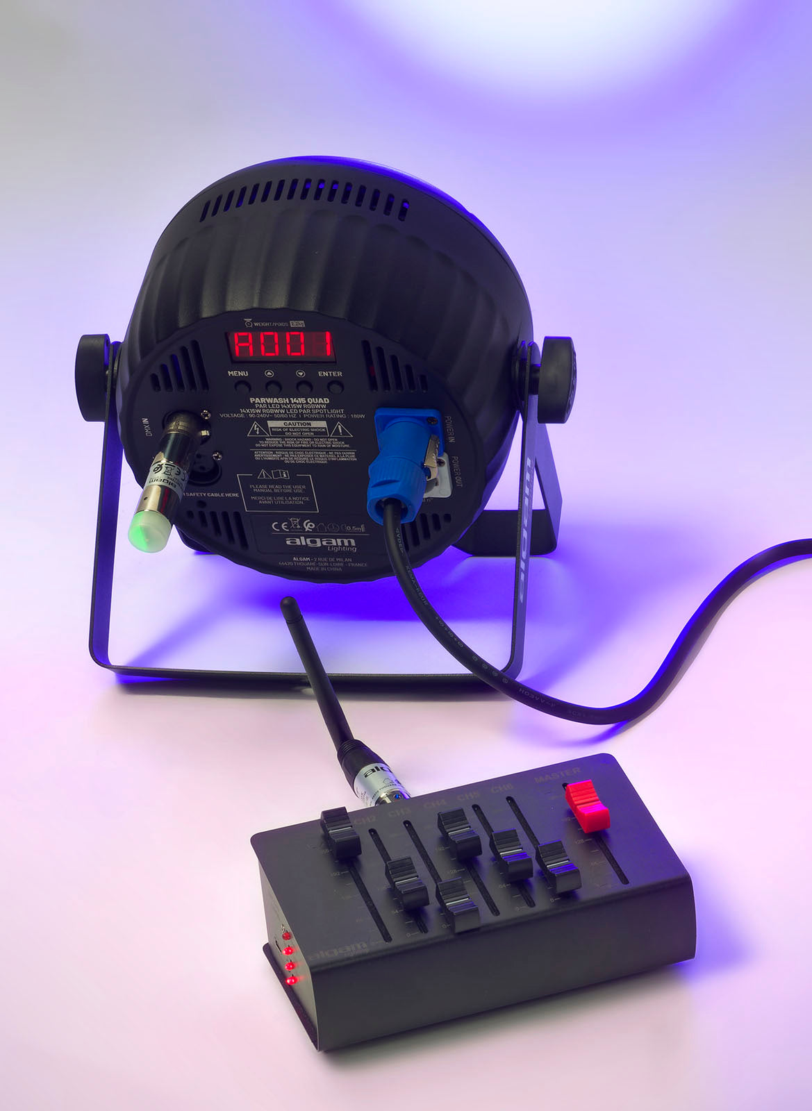 DMX-WRB Recetor DMX sem fios a bateria