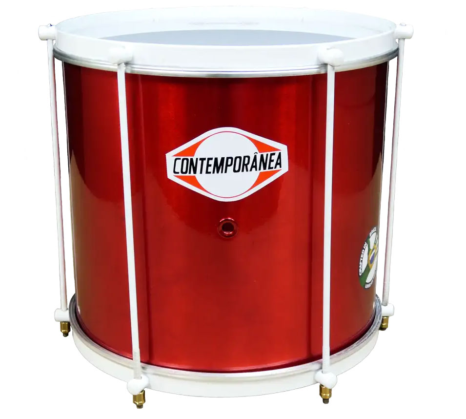 Surdo AXE 16" x 40cm - 6 Tirantes - Light - Edição Vermelha ALEGRIA