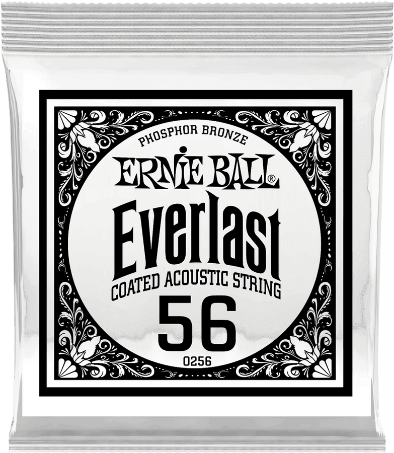 .056 EVERLAST COATED PHOSPHOR BRONZE ACOUSTIC GUITAR STRINGS