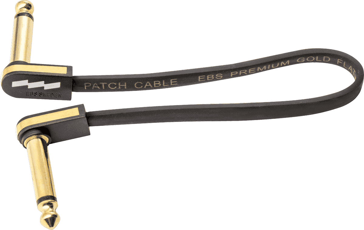 Cabo de Patch para Guitarra 18 CM Compacto Dourado