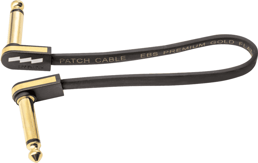 EBS Cabo de Patch para Guitarra 18 CM Compacto Dourado