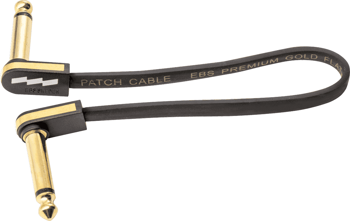 Cabo de Patch para Guitarra 18 CM Compacto Dourado