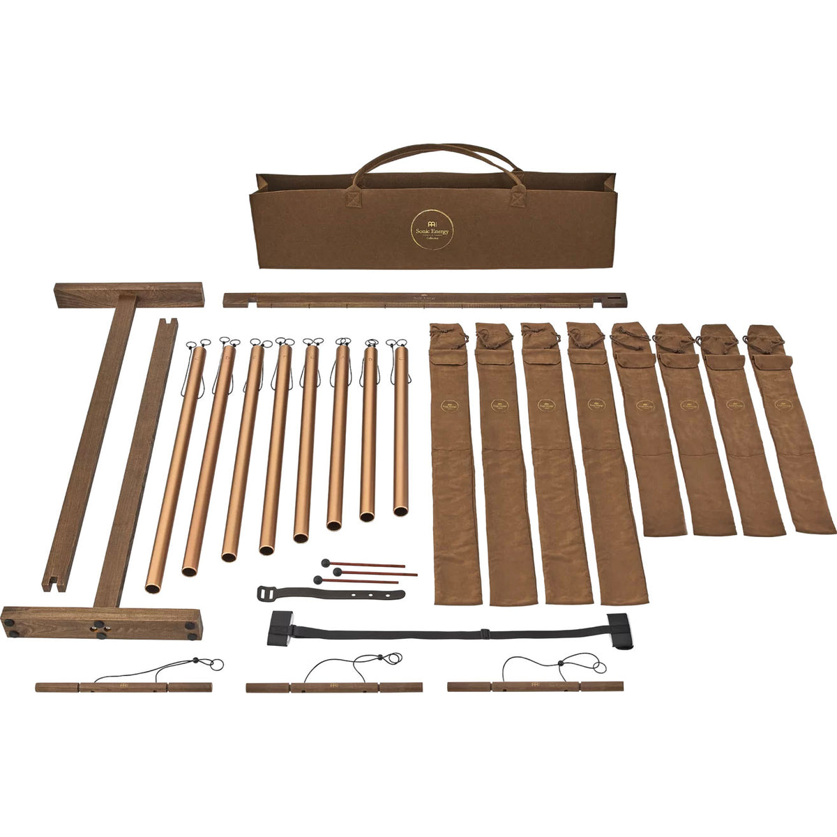 SBTSETM - Conjunto de tubos de banho sonoro de 8 peças 440 Hz Bronze