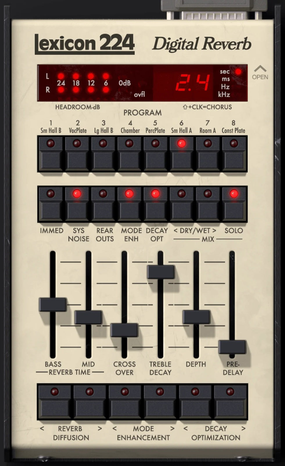 Universal Audio UAD Lexicon 224 Reverberação digital