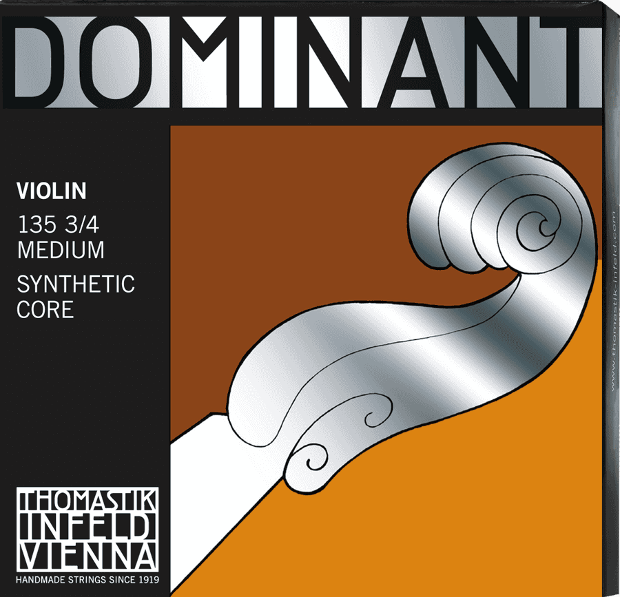 3/4 DOMINANT VIOLIN SET MEDIUM TENSION