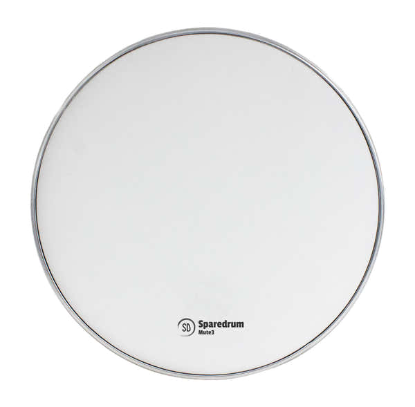 Sparedrum M3W12 - 12" MESH HEAD MUTE 3-PLY - SILENT - WHITE