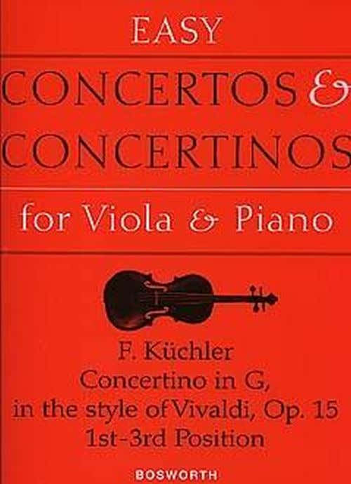 Kuchler F. - Concertino In D Op.15 - Alto & Piano