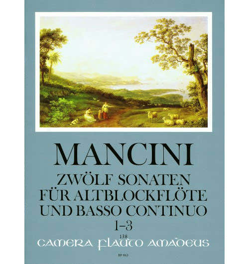Mancini Francesco - 12 Sonatas Vol.1 (sonatas 1-3) - FLB Alto & BC