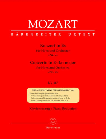 Moz W.A. - Concerto N°2 En Mib Majeur Kv 417 Pour Cor Et Orchestre - Cor Piano