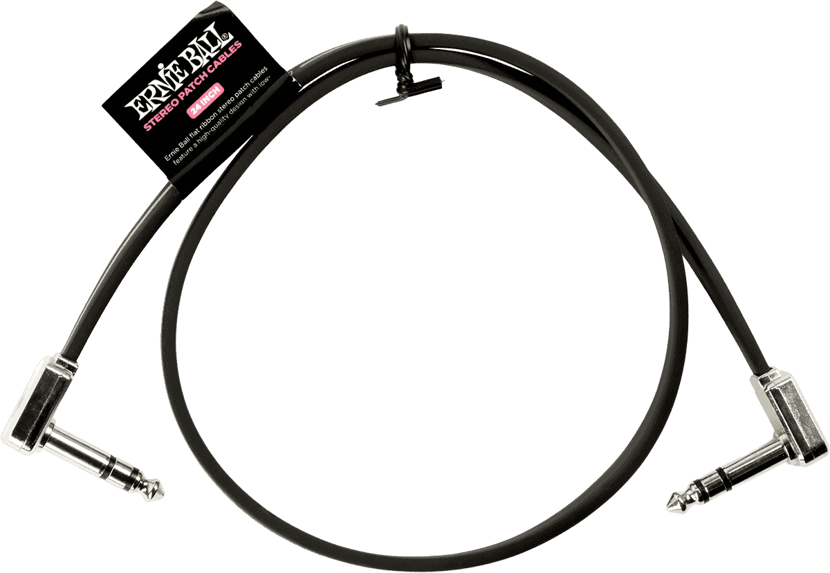 INSTRUMENT PATCH TRS CABLES - THIN & FLAT ELBOW - 60 CM