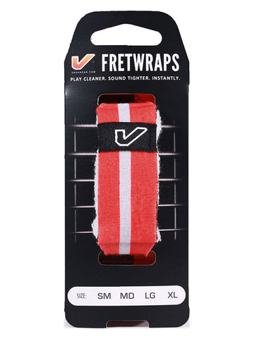 FretWraps Bandeiras do mundo Vermelho-Branco - Médio