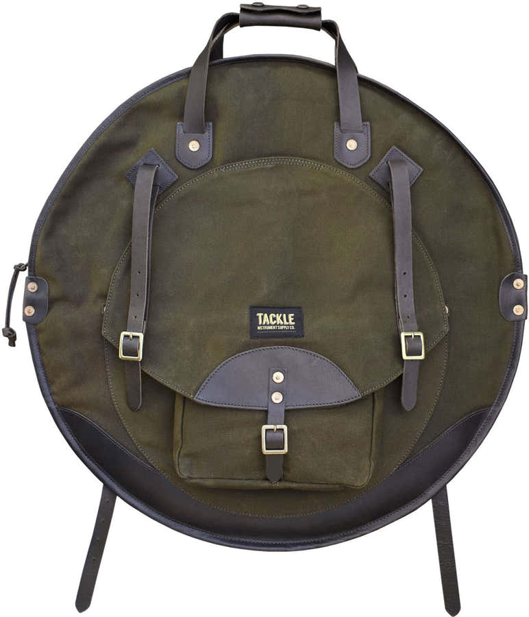 Mochila para pratos 22" - Verde/Castanho Escuro