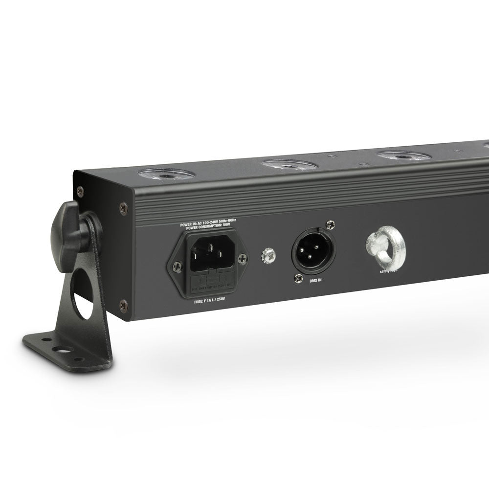 TRIBAR 200 IR - BARRA LED TRICOLOR (RGB) 12 X 3 W CAIXA PRETA COM CONTROLE REMOTO INFRAVERMELHO