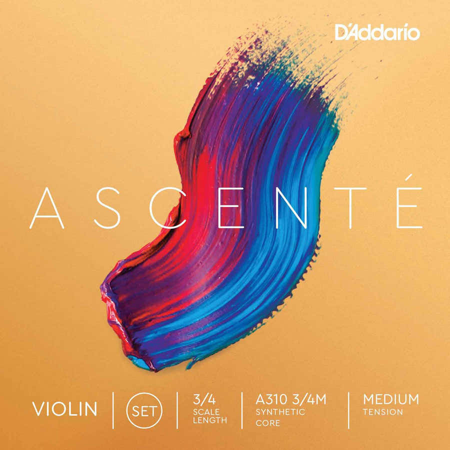 SET OF STRINGS FOR VIOLIN 3/4 ASCENTE TENSION MEDIUM
