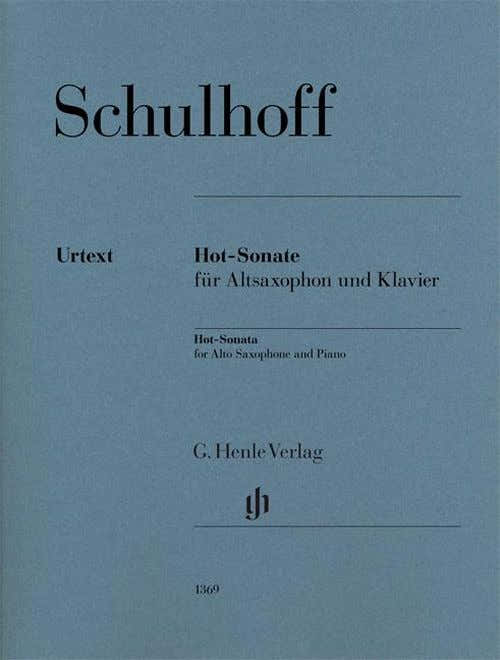 Schulhoff Erwin - HOT-sonata - Saxophone Alto & Piano