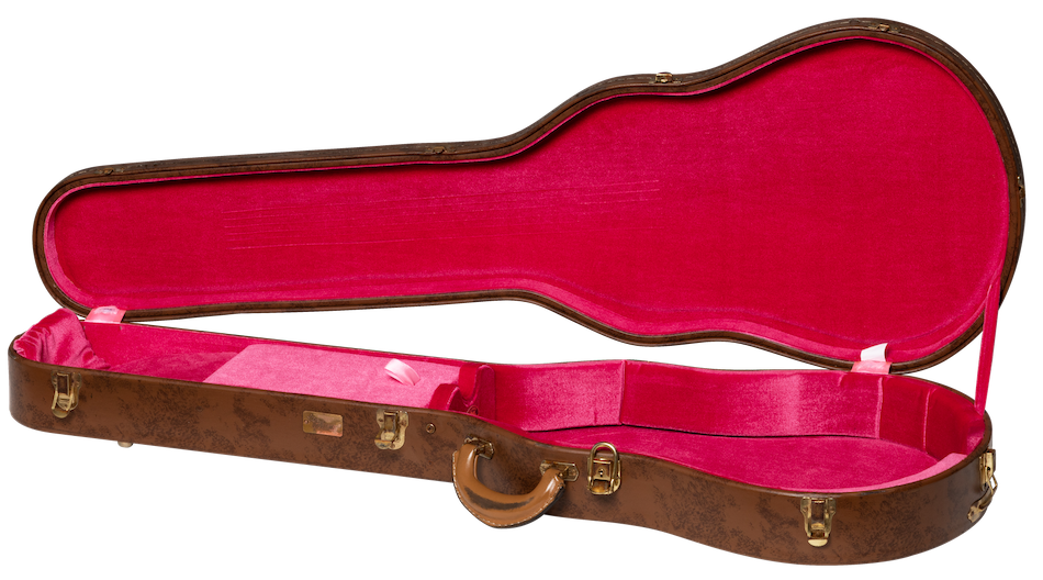 Estojo Les Paul Lifton Historic "5-latch" Castanho/Rosa