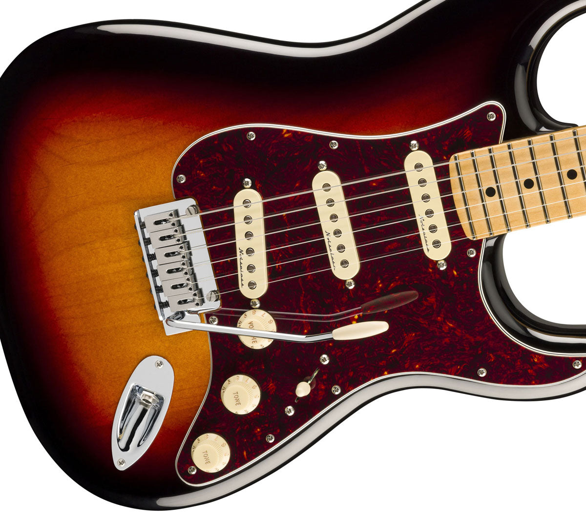 Stratocaster Player II Modified MN Sunburst de 3 tons