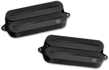 Humbucker Black Jupiter Rails de 7 cordas, assinatura de Wes Hauch, conjunto, preto