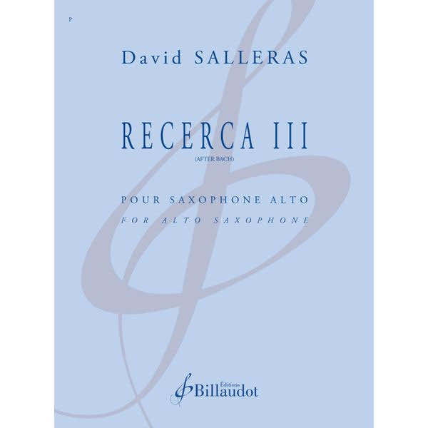 Salleras Quintana David - Recerca III (after Bach)