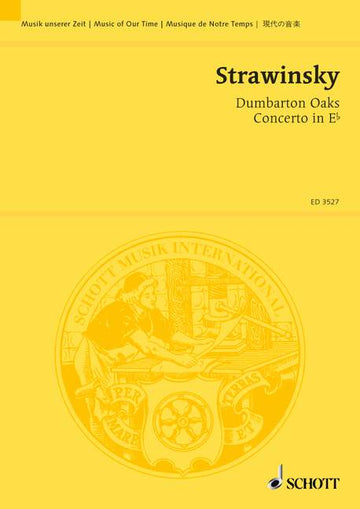 STRAVINSKY IGOR - Concerto em mi bemol - Orquestra de câmara
