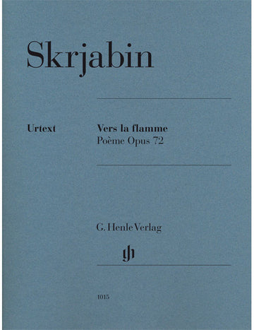 Scriabine A.n. - Vers La Flamme Op.72 - Piano