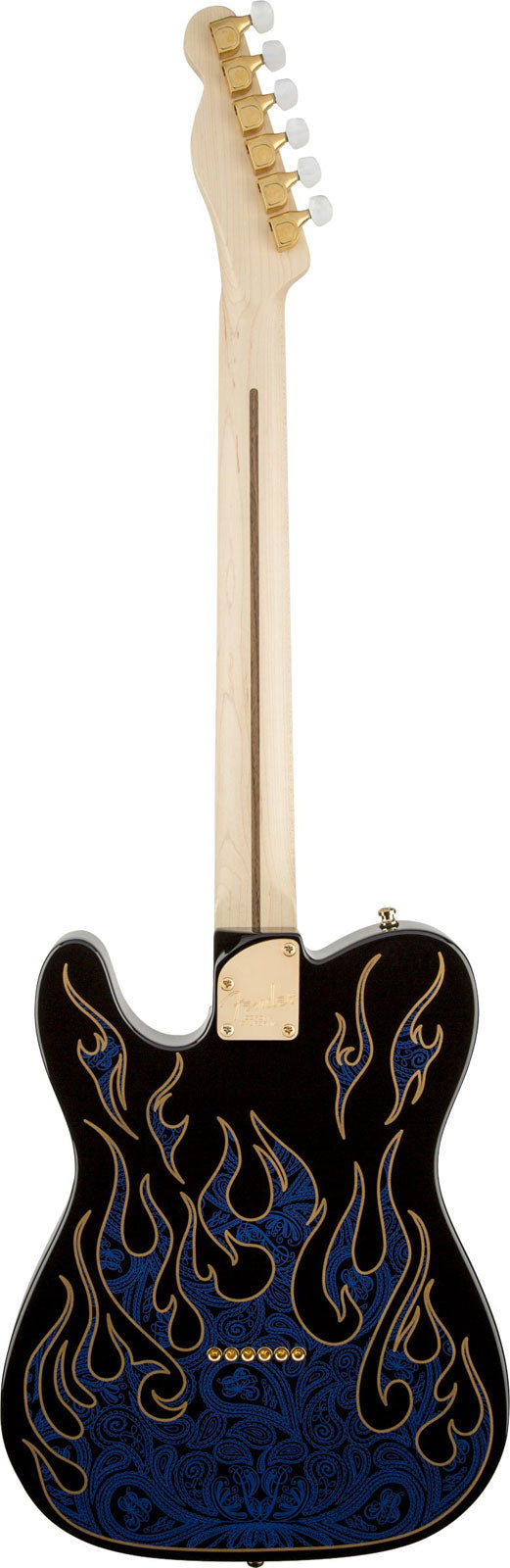 James Burton Telecaster Mn, Blue Paisley Flames