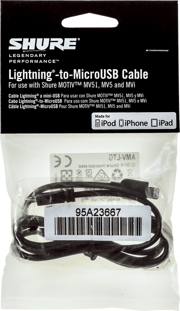 Cabo Micro USB - Lightning 1 M