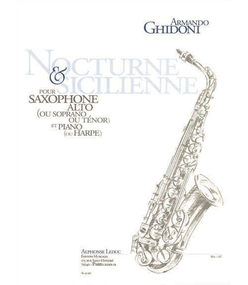 Ghidoni Armando - Nocturne et Sicilienne - Saxophone & Piano