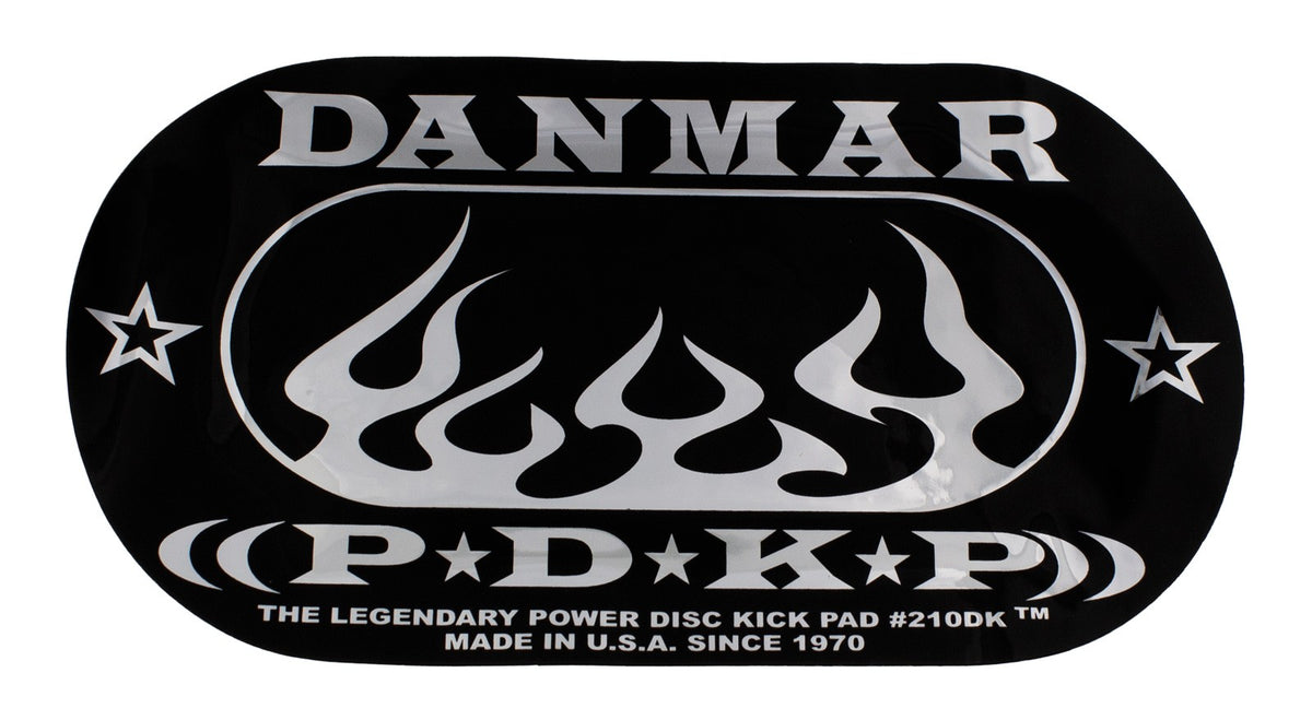 Danmar 210DKF - Pad Autocolante De Bombo Para Pedal Duplo - Chama