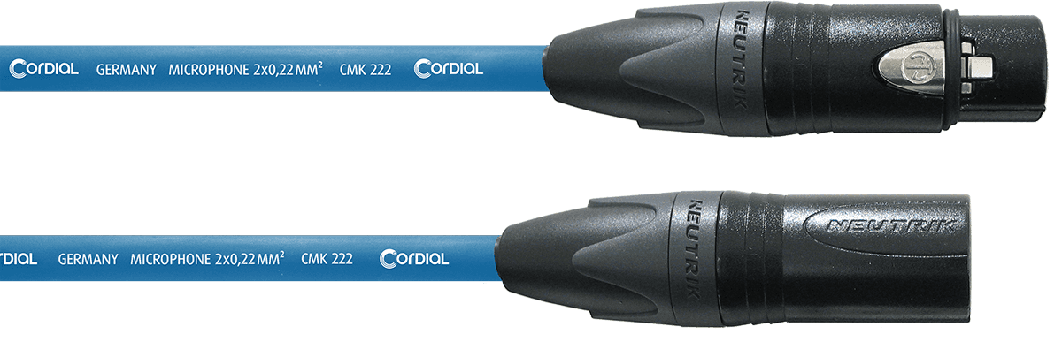 Cabo de microfone XLR 5 M Azul