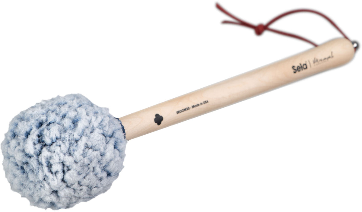 Baqueta de gong Vikrampal Deep Earth - Pequeno, azul geado