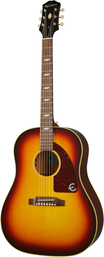 Original Round Shoulder Dreadnought Epiphone Usa Texan Sunburst vintage