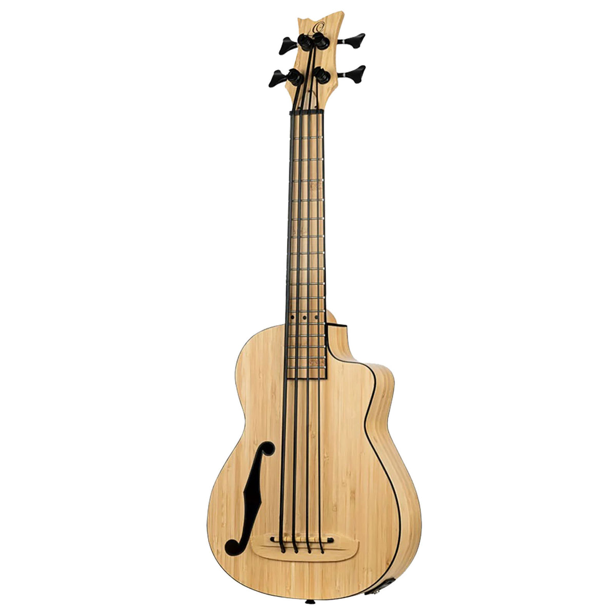Ukulele baixo em bambu maciço EQ