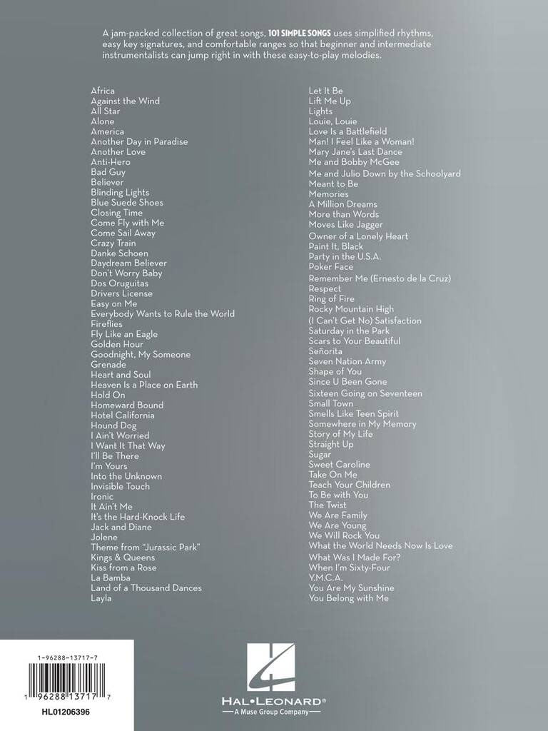 101 Simple Songs - Trumpet