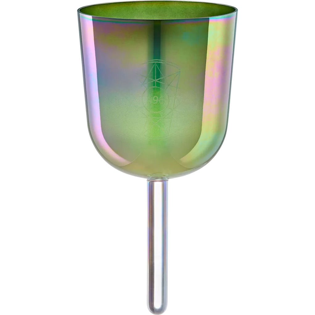 5.75" Essence Solfeggio Crystal Singing Bowl Ut 396 Hz Olive Green