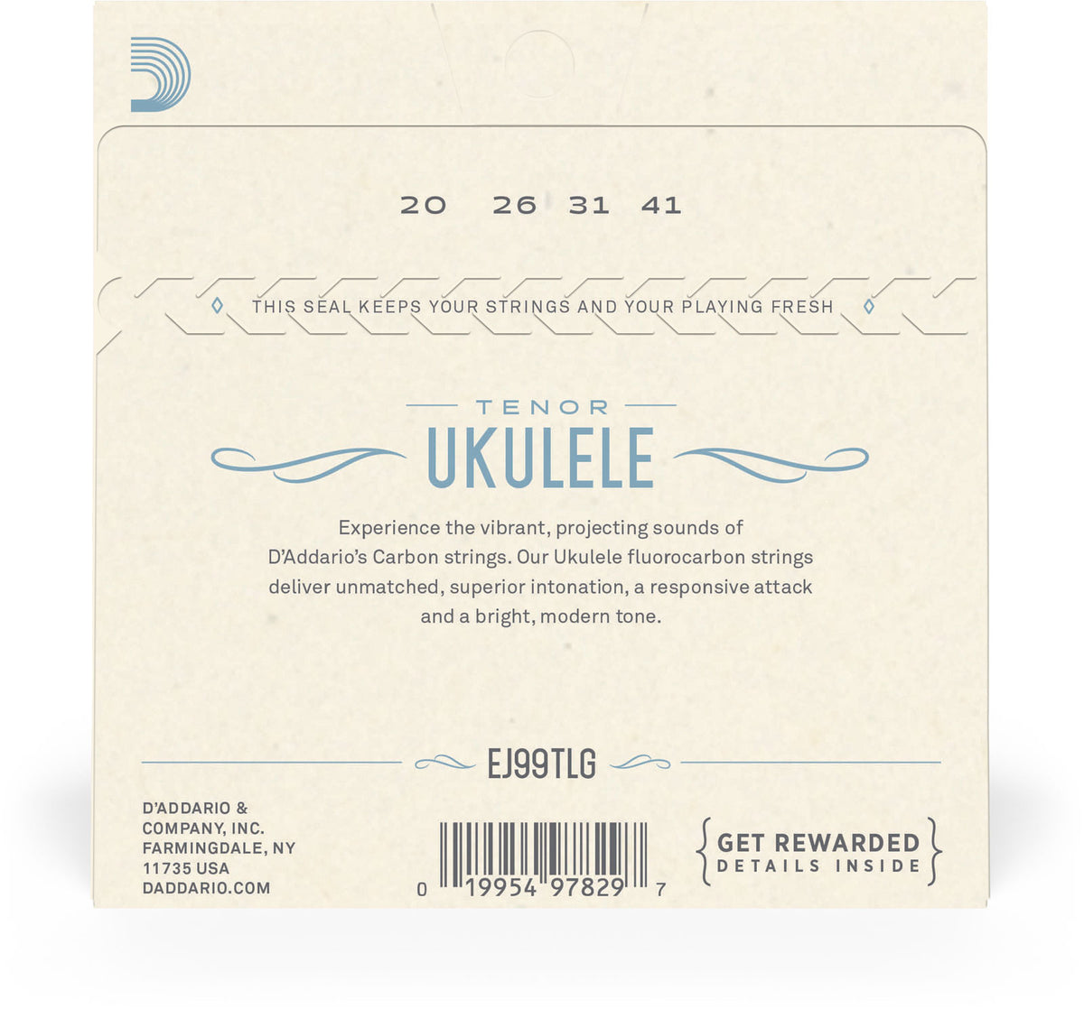EJ99TLG Cordas para Ukulele Tenor Sol Grave