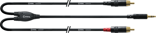 Cordial CABLE AND MINIJACK/2 RCA JUMPER STRAP LONG 6 M